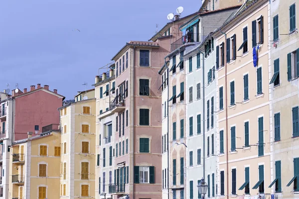Malerische Mittelmeerküste Blick Auf Die Stadt Camogli Ligurien Italien — Stockfoto
