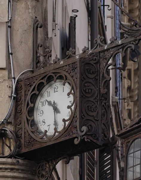 Detail Old Clock Florence Italy — Stock Photo, Image