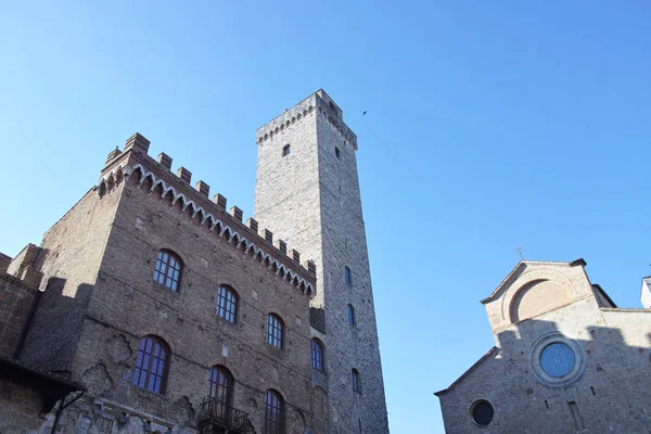 San Gimignano Toskana Bölgesindeki Adında Çok Güzel Villagge — Stok fotoğraf