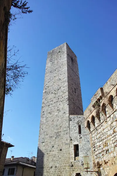 Molto Bello Villaggio Chiamato San Gimignano Toscana — Foto Stock