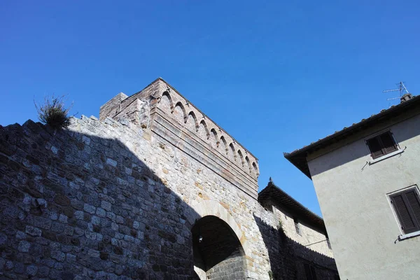 Nagyon Szép Villagge Nevezett San Gimignano Toszkánában — Stock Fotó