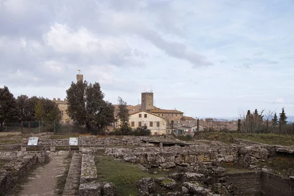 Mycket fin utsikt över volterra — Stockfoto