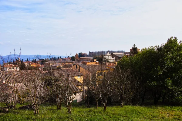 Nagyon szép kilátás nyílik volterra — Stock Fotó