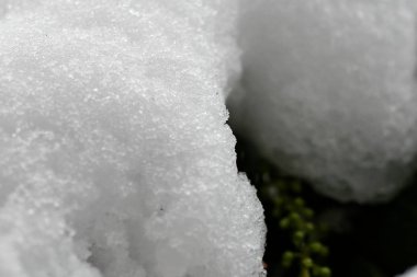 Buz ve kar makro çekim