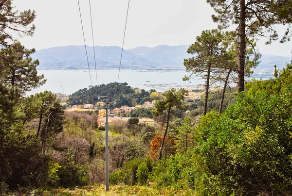 Luftaufnahme Des Golfs Von Spezia Italien — Stockfoto