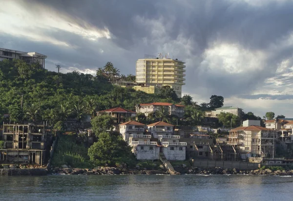 Freetown the harbour of sierra leone — Stock Photo, Image