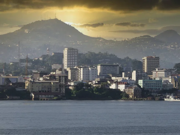 The harbour of freetown in sierra leone — Stock Photo, Image