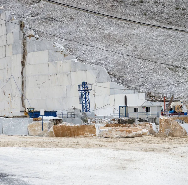 Bardzo Ładny Widok Kamieniołomu Marmuru Carrara Itay — Zdjęcie stockowe