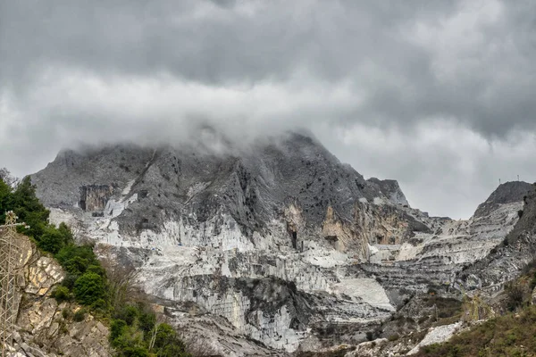 Πολύ Ωραία Θέα Του Λατομείου Μαρμάρου Carrara Itay — Φωτογραφία Αρχείου