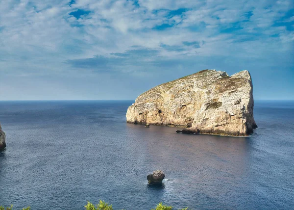 Πολύ Ωραία Θέα Του Κόλπου Capo Caccia Στη Σαρδηνία Ιταλία — Φωτογραφία Αρχείου