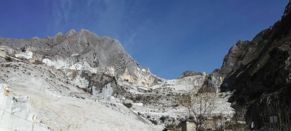 Muy Bonita Vista Cantera Mármol Carrara Itay — Foto de Stock