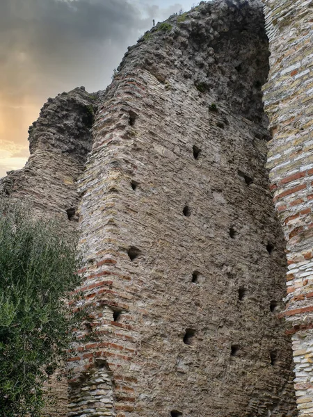 Roman Ruins Grottoes Catullus Lake Garda Sirmione Italy — Stock Photo, Image