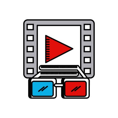 sinema 3d teknoloji simgesi