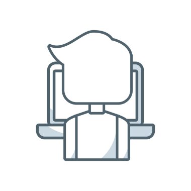 adam kişi avatar düz simgesi