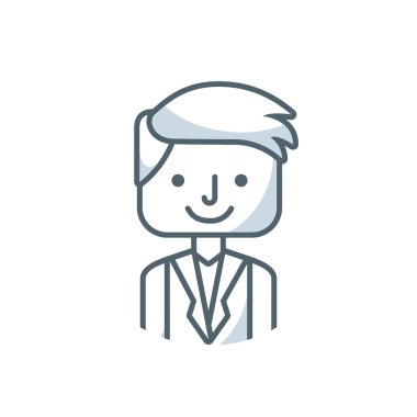 adam kişi avatar düz simgesi