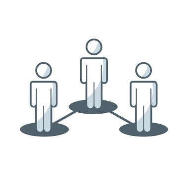 insanlar ekip çalışması düz simgesi