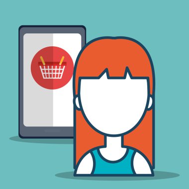 alışveriş ve e-ticaret simgesi