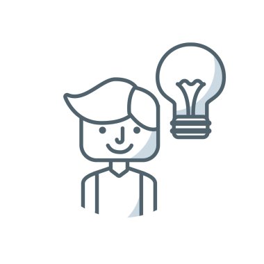 adam kişi avatar düz simgesi