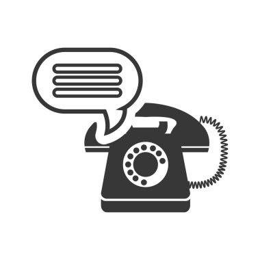 Retro telefon simgesi