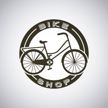 Bisiklet araç retro simgesi