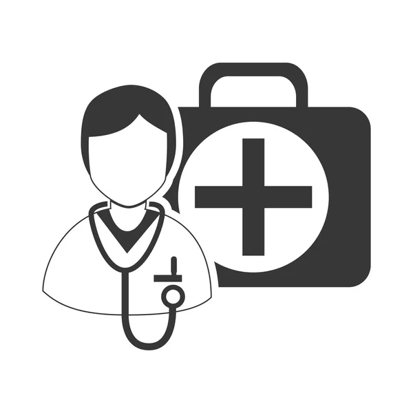 Avatar médico —  Vetores de Stock