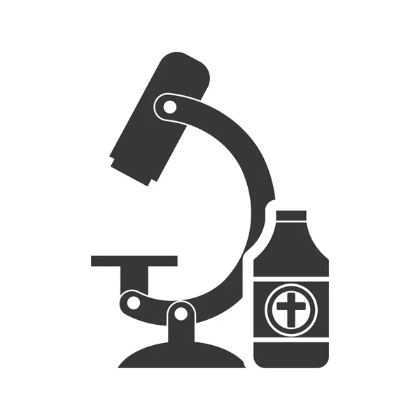 显微镜研究工具 — 图库矢量图片