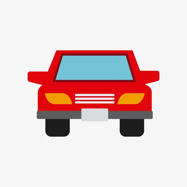 Auto car vehicle isolated icon — Stock Vector