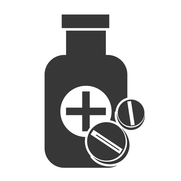 Tıbbi tıp şişe — Stok Vektör