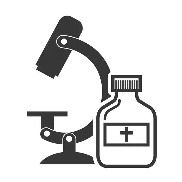 Mikroskop-Forschungswerkzeug — Stockvektor