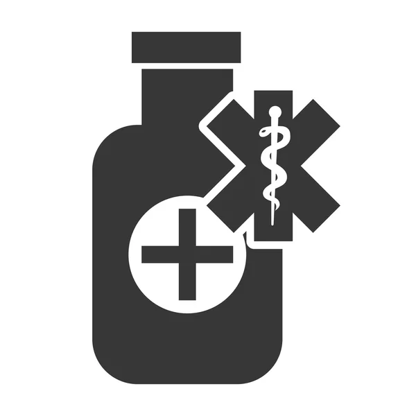 Flacon de médecine médicale — Image vectorielle