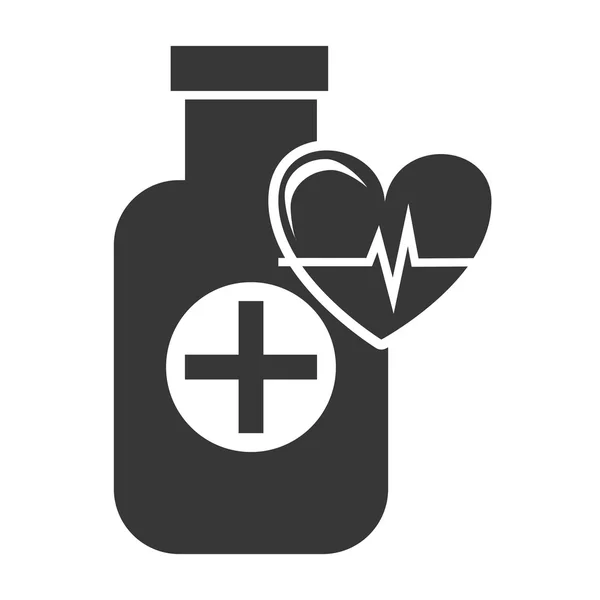 Medicina medica bottiglia — Vettoriale Stock
