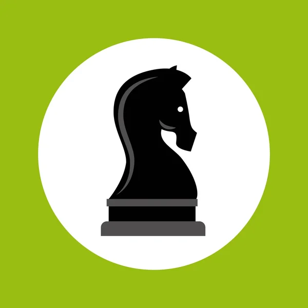 Chess häst strategi business — Stock vektor