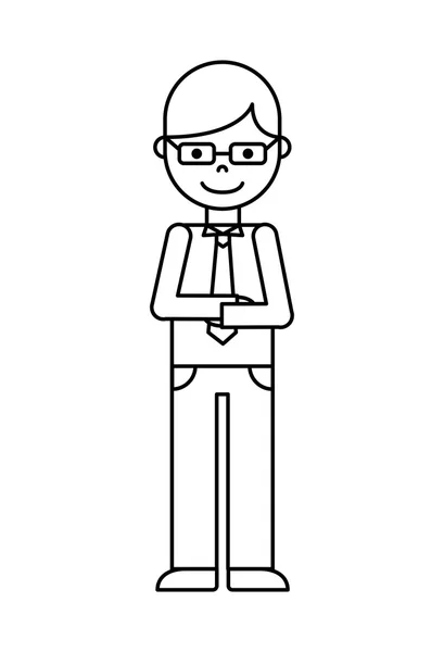Geschäftsmann avatar worker icon — Stockvektor