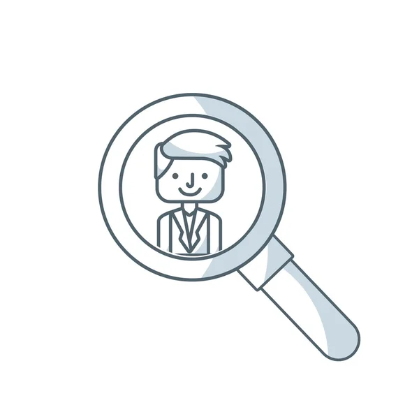 Man person avatar flat icon — Stock Vector