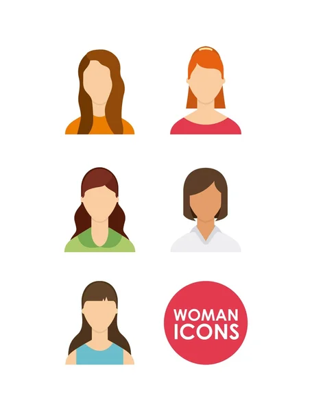 Personnes avatars groupe communautaire — Image vectorielle