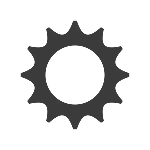 Gear settings isolated icon — Stock Vector