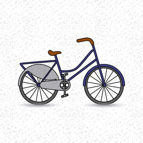Bicycle vehicle retro icon — Stock Vector