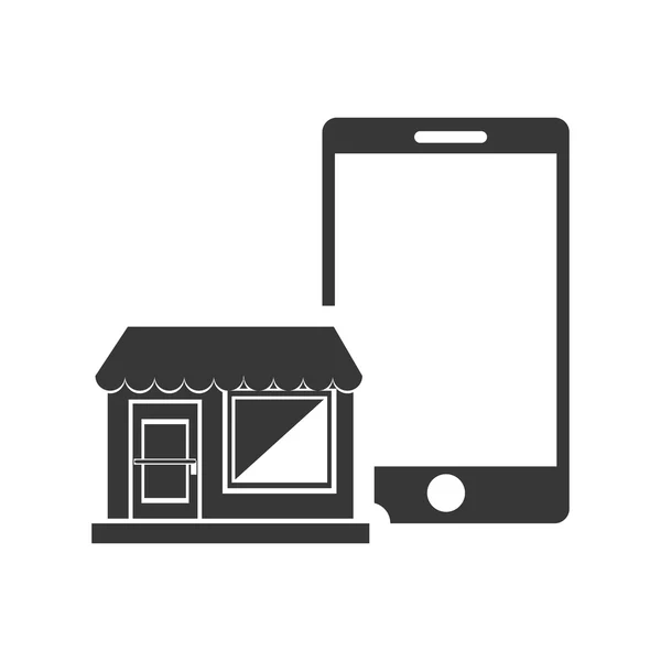 Dispositivo móvel smartphone — Vetor de Stock