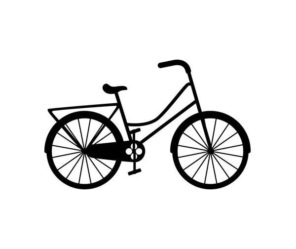 Fahrrad Fahrzeug Retro-Symbol — Stockvektor