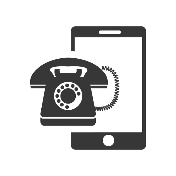 Retro telefoon pictogram — Stockvector