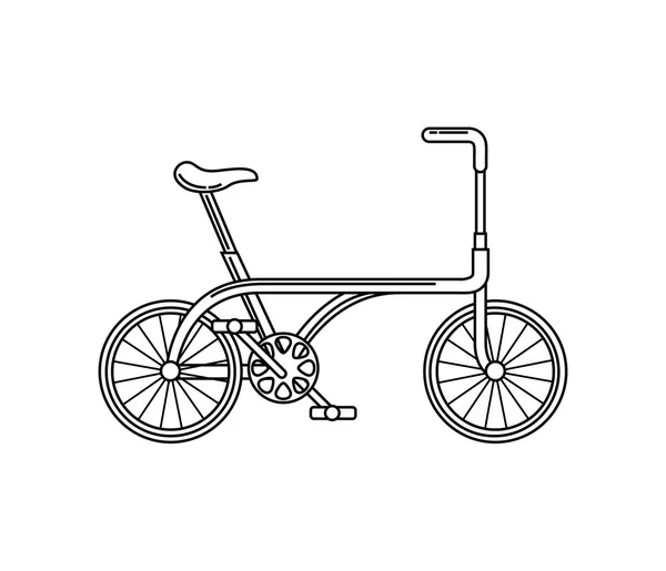 Bicycle vehicle retro icon — Stock Vector