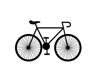 Bisiklet araç retro simgesi