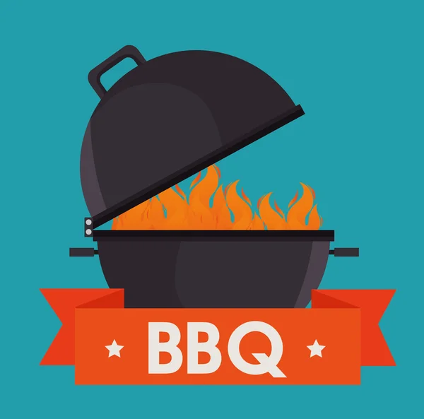 Barbecue pictogram — Stockvector