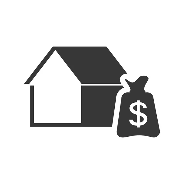 Ícone de propriedade da casa — Vetor de Stock