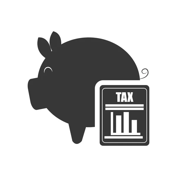 Ícone de caixa de dinheiro porquinho —  Vetores de Stock