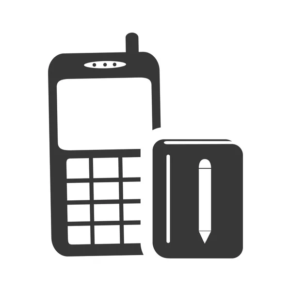 Mobiltelefon ikon — Stock Vector