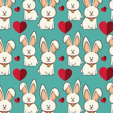 sevimli tavşan arka plan