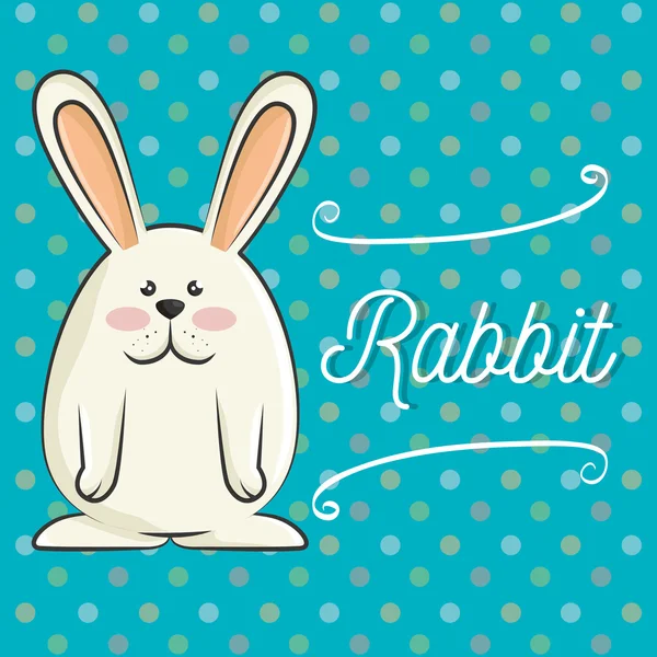 Cute rabbit design — Stock Vector