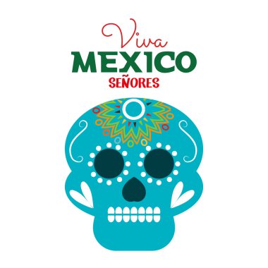 gün ölü kafatası Meksika şenlikli tasarım