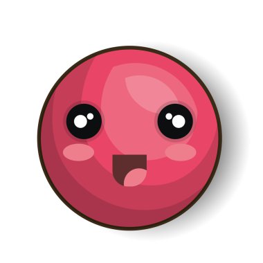 açık ağız tasarım gülümseyen emoji